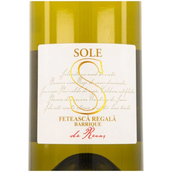 Vin Alb Sec, Recas Sole Barrique, Feteasca Regala, 0.75 L, Vin Alb Sec, Recas Sole Barrique Feteasca Regala, Bauturi Alcoolice, Vin Alb Recas Sole Barrique, Vin Alb Alcool 12%