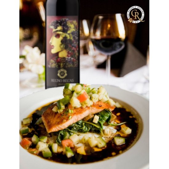 Vin Rosu Sec, Regno Recas, Pinot Noir, 0.75 L, Vin Rosu Sec, Regno Recas Pinot Noir, Bauturi Alcoolice, Vin Rosu Regno Recas, Vin Rosu Alcool 13.5%