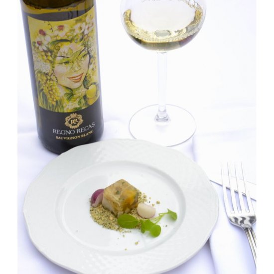 Vin Alb Sec, Regno Recas, Sauvignon Blanc, 0.75 L, Vin Alb Sec, Regno Recas Sauvignon Blanc, Bauturi Alcoolice, Vin Alb Regno Recas, Vin Alb Alcool 12.5%