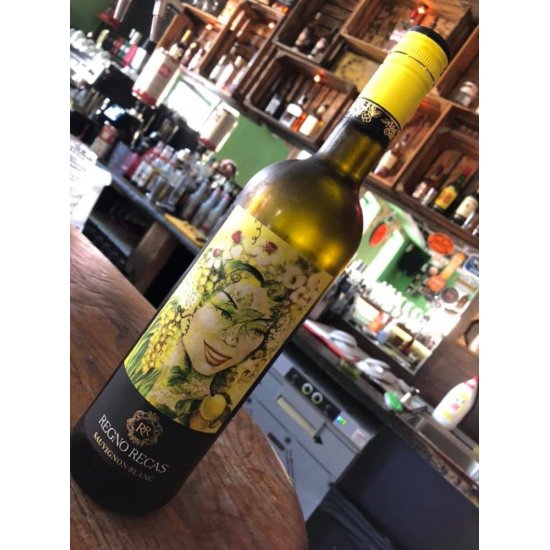 Vin Alb Sec, Regno Recas, Sauvignon Blanc, 0.75 L, Vin Alb Sec, Regno Recas Sauvignon Blanc, Bauturi Alcoolice, Vin Alb Regno Recas, Vin Alb Alcool 12.5%