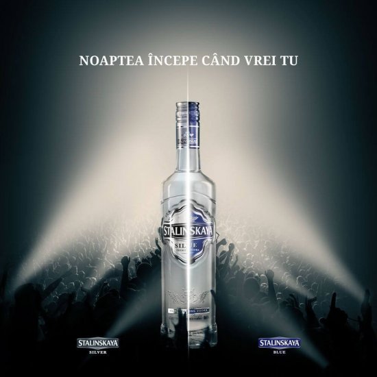 Vodka Stalinskaya Silver, 50 ml, Bauturi Alcoolice, Vodca Stalinskaya Silver 50 ml, Sticla de Vodka Stalinskaya Silver 50 ml, Stalinskaya Vodka, Bauturi cu Alcool, Sticla de Vodka Stalinskaya
