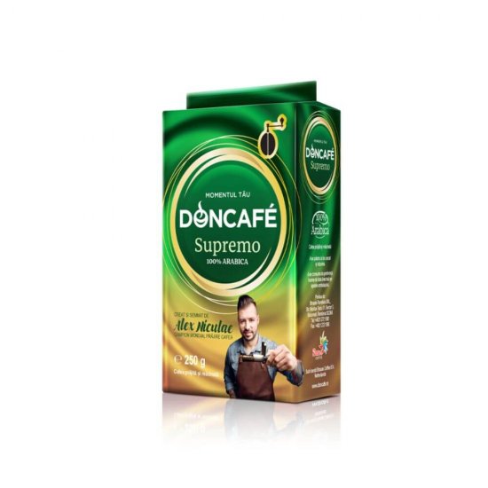 Cafea Macinata Doncafe Supremo, 250 g, Doncafe Supremo Cafea Macinata, Cafea Macinata Arabica Doncafe Supremo, Cafea Arabica Doncafe, Cafea Doncafe Supremo Arabica 100%, Cafele Macinate Arabica Doncafe