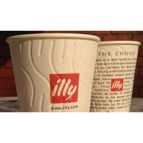 Set 100 de Pahare + Capac Take Away, Illy, 7 Oz, Pahare + Capac Take Away, Set Pahare Carton si Capace, Pahare Cafea Carton, Pahare + Capac Take Away 7 Oz, Ambalaje din Hartie si Carton, Capac Cafea Take Away