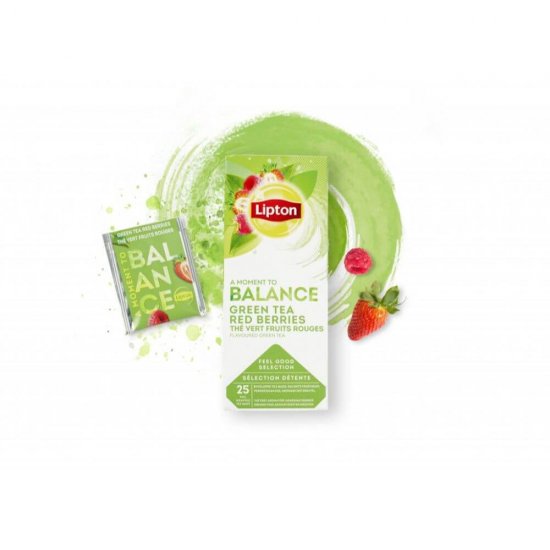 Ceai Verde cu Fructe Rosii Lipton, 25 Plicuri/Cutie, Plicuri Ceai Verde Lipton, Plicuri Ceai Lipton, Plicuri Ceai Fructe Rosii Lipton, Plicuri Ceai Verde cu Fructe de Padure Lipton, Plicuri de Ceai Lipton, Cutie Plicuri Ceai Lipton