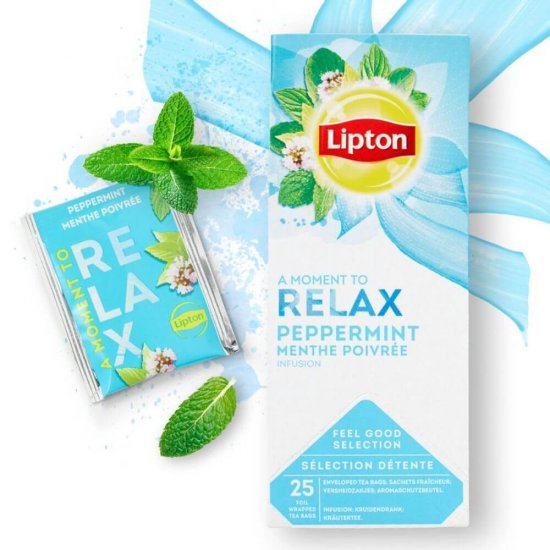Ceai de Menta Lipton, 25 Plicuri/Cutie, Plicuri Ceai Menta, Plicuri de Ceai de Menta, Plicuri Ceai Lipton Relax, Pliculete Ceai Lipton, Cutie Plicuri Ceai Lipton Relax Menta, Plicuri de Ceai la Cutie, Ceaiuri Lipton Relax