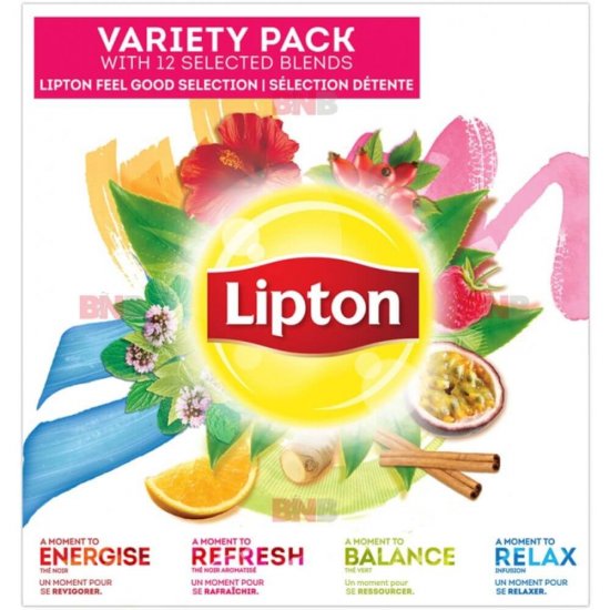 Ceai Mix Lipton Variety Pack, 180 de Plicuri/Cutie, Mix de Ceaiuri Lipton, Cutie cu Diferite Ceaiuri Lipton, Cutie cu Diferite Plicuri de Ceai Lipton, Pachet de Ceaiuri Lipton, Pachet de Plicuri de Ceai Lipton, Selectie Ceaiuri Lipton