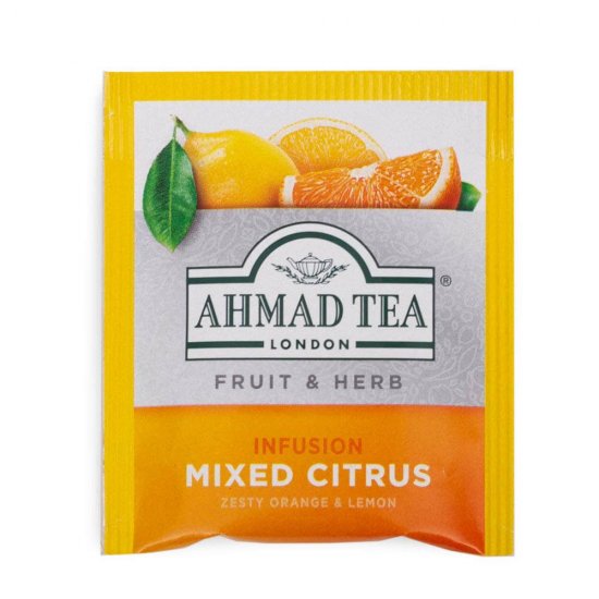 Ceai de Citrice Ahmad, 20 Plicuri/Cutie, Ceai Mixt Citrus, Ceai Plicuri, Ceai Citrice Plic, Ceai Amestec de Citrice, Ceai Citrice la Plic, Ceai la Plic, Infuzie Plante, Ceai Natural Plante