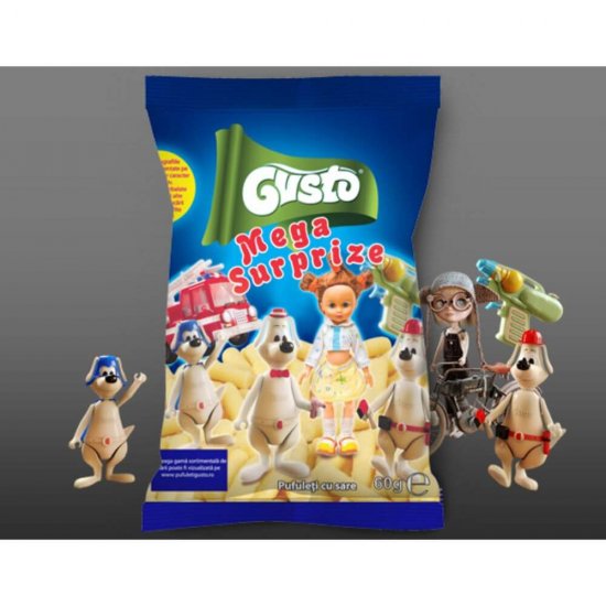 Pufuleti cu Surprize Gusto, 60 g, 20 Buc/Bax, Pufuleti, Punga de Pufuleti cu Sare Gusto, Pufuleti Gusto cu Surprize, Gusto Pufuleti, Bax Pungi de Pufuleti cu Surprize Gusto, Snacksuri si Pufuleti, Chipsuri si Snacksuri
