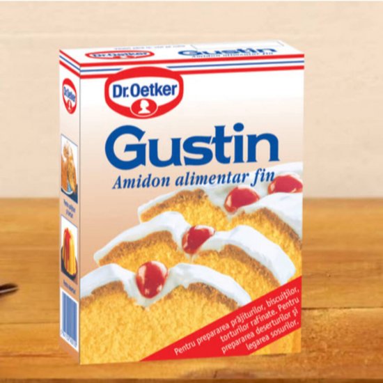 Amidon Alimentar Fin Dr.Oetker Gustin, 200g, Amidon, Amidon Fin, Amidon Alimentar, Amidon Dr.Oetker, Amidon Dr.Oetker Gustin, Amidon Prajituri, Amidon Alimente, Amidon Porumb, Amidon din Porumb, Amidon Copt, Amidon pentru Copt, Amidon pentru Creme