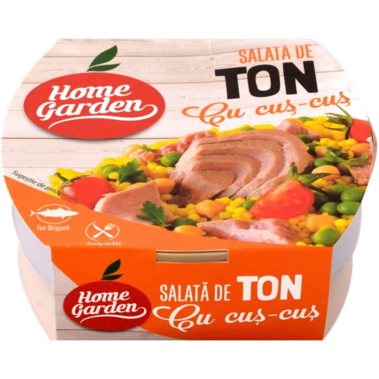 Salata de Ton cu Cuscus, Home Garden, 160 g, Salate cu Ton de la Home Garden, Ton cu Cuscus Salata, Salata Home Garden 160 g, Home Garden Ton