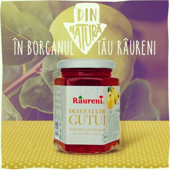 Dulceata de Gutui Raureni, 350 g, Dulceata Gutui, Dulceata din Gutui, Dulceata Raureni, Dulceata Raureni Gutui, Gutui Dulceata, Borcan Dulceata, Borcan Dulceata de Gutui