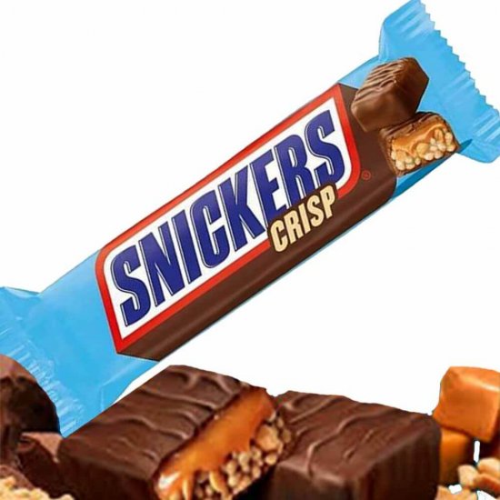 Baton Snickers Crisp, 40g, Baton Crocant de Ciocolata, Baton de Ciocolata Crocant, Baton de Ciocolata Snickers Crisp, Baton Crocant Snickers, Baton Snickers Crocant, Baton Ciocolata cu Lapte, Baton cu Caramel, Baton cu Alune