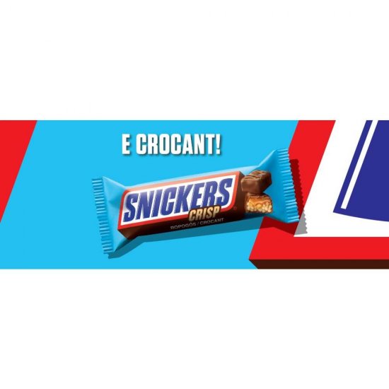 Baton Snickers Crisp, 40g, Baton Crocant de Ciocolata, Baton de Ciocolata Crocant, Baton de Ciocolata Snickers Crisp, Baton Crocant Snickers, Baton Snickers Crocant, Baton Ciocolata cu Lapte, Baton cu Caramel, Baton cu Alune