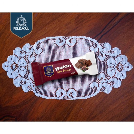 Bax 24 Batoane de Lapte si Cacao Feleacul, 60 g, Baton cu Lapte si Cacao, Baton cu Cacao, Gustare cu Lapte si Cacao, Baton Feleacul, Baton Ciocolata, Baton de Ciocolata, Baton cu Ciocolata, Baton Ciocolata de Casa