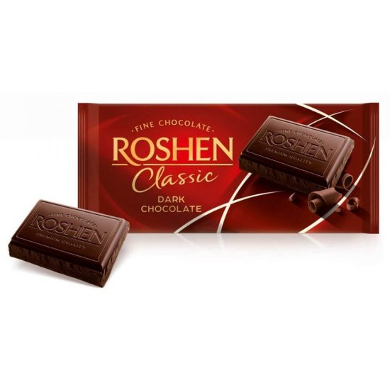 Ciocolata Neagra Roshen Classic Dark, 90 g, Ciocolate Amarui Roshen Classic Dark, Roshen Ciocolata Neagra, Roshen Classic Dark Ciocolata Amara, Dulciuri, Tablete Ciocolata, Roshen Ciocolata Neagra Classic Dark, Ciocolata Neagra Roshen Classic Dark 90 g