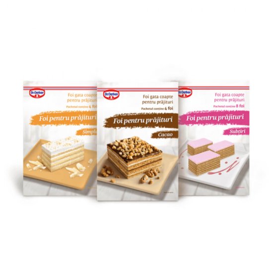 Foi Subtiri pentru Prajituri Dr.Oetker, 430g, Foi pentru Prajituri, Foi Prajituri, Foi Subtiri pentru Prajituri, Foi Dr.Oetker, Foi Prajitura, Foi pentru Desert, Foi pentru Desert Dr.Oetker, Foi de Prajitura Rapide, Foi de Prajitura Preparate