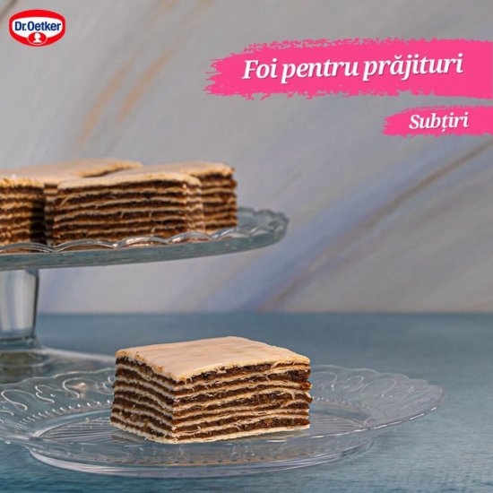 Foi Subtiri pentru Prajituri Dr.Oetker, 430g, Foi pentru Prajituri, Foi Prajituri, Foi Subtiri pentru Prajituri, Foi Dr.Oetker, Foi Prajitura, Foi pentru Desert, Foi pentru Desert Dr.Oetker, Foi de Prajitura Rapide, Foi de Prajitura Preparate