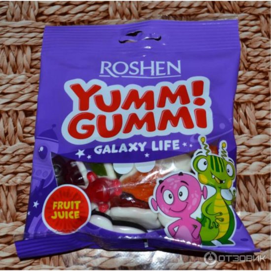 Jeleuri Roshen Yummi Gummi Galaxy Life, 100g, Gust de Fructe, Jeleuri, Jeleuri Fructe, Mix de Jeleuri, Jeleuri cu Fructe, Jeleuri din Fructe, Jeleuri Aroma Fructe, Jeleuri Aroma Fructe  Roshen, Bomboane Jeleu, Boamboane Jeleu Roshen