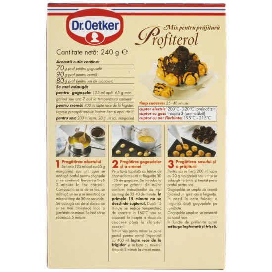 Mix pentru Profiterol Dr. Oetker, 260 g, Mix Profiterol, Profiterol Dr. Oetker, Mix Profiterol, Mix Profiterol Dr. Oetker, Profiterol Mix, Profiterol