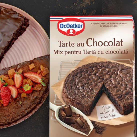 Mix pentru Tarta cu Ciocolata Dr. Oetker, 320 g, Mix Tarta cu Ciocolata, Tarta cu Ciocolata Dr. Oetker, Mix Tarta cu Ciocolata, Mix Tarta cu Ciocolata Dr. Oetker, Tarta Ciocolata Mix, Tarta cu Ciocolata