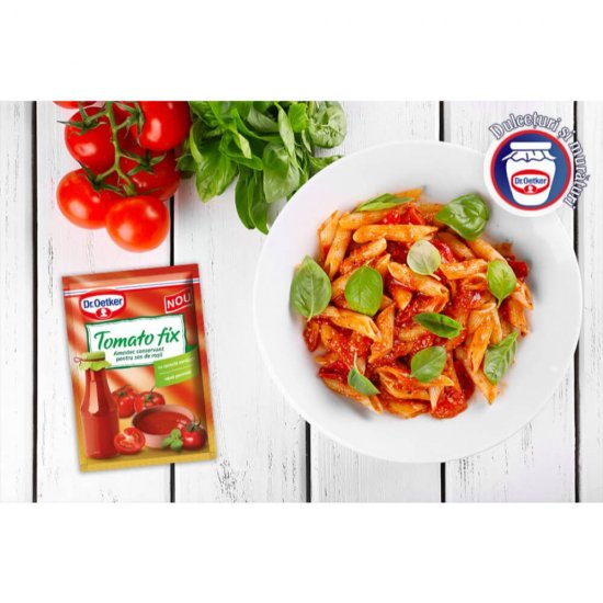 Ameste pentru Sos de Rosii Tomato Fix Dr.Oetker, 77g, Amestec Sos, Amestec Sos de Rosii, Amestec Dr.Oetker, Amestec de Rosii, Amestec Rosii Dr.Oetker, Amestec Tomato Fix, Conservant Rosii, Conservant pentru Rosii, Coservant Rosii Tomato Fix