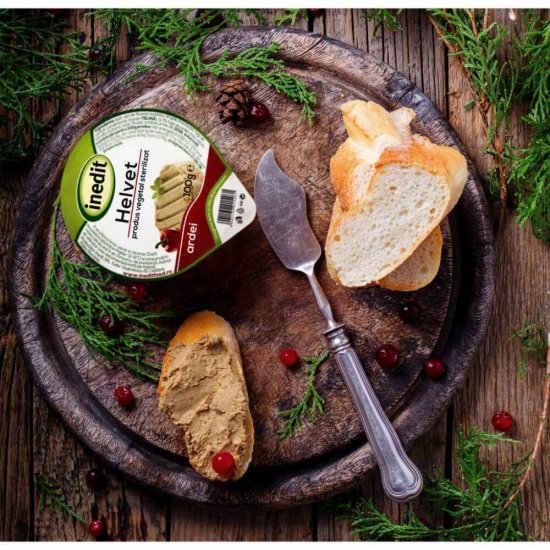 Pate Vegetal cu Ardei Inedit Helvet, 100 g, Pateuri Vegetale, Inedit Helvet Pateuri, Helvet Pate Vegetal cu Ardei, Pateuri Vegetale de Post, Pateuri Vegetale cu Legume