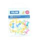 Pioneze Milan pentru Panou Pluta, 30 Buc/Cutie, 10 Cutii/Set, Diferite Culori Transparente, Pioneza Cap Plastic Transparet, Piuneza Colorata Transparenta, Piuneze Panouri Pluta, Pioneze pentru Afisiere, Pioneza pentru Afisier, Pioneze Panou Textil