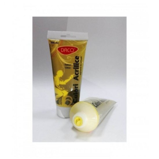 Vopsea Acril DACO Galben Citron, 200 ml, Tempera Acrilica, Culori Acrilice, Vopsea Acrilica, Vopsele Acrilice, Tempera Acril, Vopsea Galben Acril, Acrilica Galben Citron, Acril Culoare Galben, Culori pentru Pictat, Culori Pictura, Culori pentru Desen