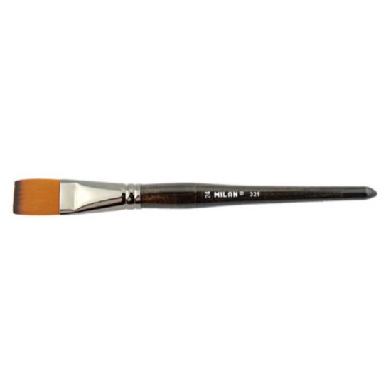 Pensula MILAN Seria 321, Numarul 24, Varf Lat, Par Sintetic, Pensule MILAN, Pensule pentru Pictura, Rechizite, Pensule Desen, Pensule cu Varf Lat, Pensule Desen cu Par Sintetic, Pensule Late, Materiale Pictura