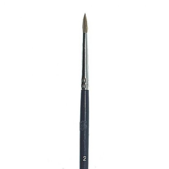 Pensula MILAN Seria 711, Numarul 2, Varf Rotund, Par Sintetic, Pensule MILAN, Pensule pentru Pictura, Rechizite, Pensule Desen, Pensule cu Varf Rotund, Pensule Desen cu Par Sintetic, Pensule Rotunde, Materiale Pictura