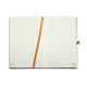 Agenda Dictando Nedatata DACO, 160 File, 13x20.5 cm, Elastic, 70 g/m², Portocalie, Agenda Nedatata cu Elastic, Agende Dictando cu 160 de Foi, Agenda cu Elastic, Agenda Dictando de Birou, Agende de Birou cu 160 File, Agenda de Birou cu Elastic