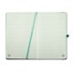 Agenda Dictando Nedatata DACO, 160 File, 13x20.5 cm, Elastic, 70 g/m², Turcoaz, Agenda Nedatata cu Elastic, Agende cu 160 de Foi, Agenda cu Elastic, Agenda Dictando de Birou cu Elastic, Agende Dictando de Birou cu 160 File, Agenda de Birou cu Elastic