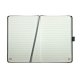 Agenda Dictando Nedatata DACO, 160 File, 14.2x21 cm, Format A5, 70 g/m², cu Elastic, Imitatie de Piele/Textil, Gri, Agenda Nedatata, Agende Birou cu 160 de Foi, Agenda cu 160 File de Fete, Agende Office de Birou cu 160 File, Agenda Simpla de Birou