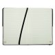 Agenda Dictando Nedatata DACO, 160 File, 14.2x21 cm, Format A5, 70 g/m², Imitatie de Piele/Textil, Alb/Negru, Agenda Nedatata, Agende Birou cu 160 de Foi, Agenda Office cu 160 File, Agende Office de Birou cu 160 File, Agenda Simpla de Birou