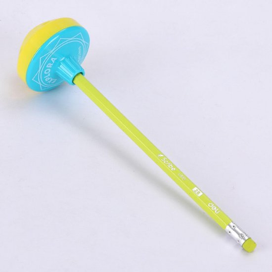 Ascutitoare Titirez Deli, Galben/Albastru, cu Container, Titirez Ascutitoare Deli, Ascutitori Titirez, Titireze Ascutitori, Titirezi Ascutitori, Ascutitoare Colorata, Ascutitoare Interactiva, Ascutitori Deli, Ascutitoare Simpla