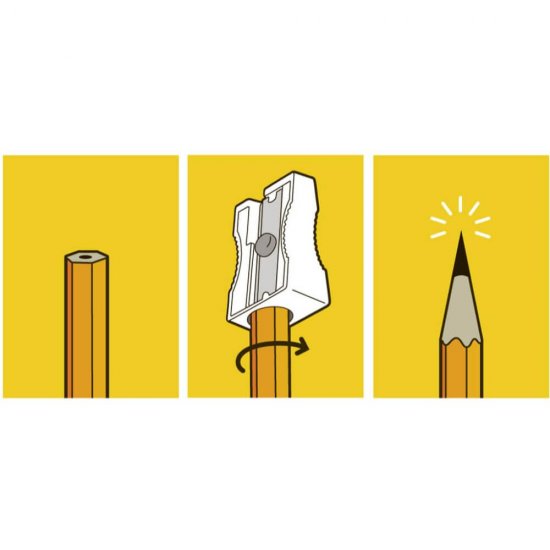 Ascutitoare Simpla Milan, 60 Buc/Set, Plastic, Diferite Culori, Ideala pentru Creioane cu Diametru Mic, Set 60 Ascutitori Colorate, Ascutitoare Clasica Milan, Ascutitori Simple Standard