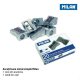 Ascutitoare Simpla Milan, 20 Buc/Set, Metal, pentru Creioane cu Diametru Mic, Set 20 Ascutitori de Aluminiu, Ascutitoare Clasica Milan, Ascutitori Simple Standard, Ascutitori Metalice Simple, Ascutitoare Metalica Simpla
