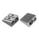 Set 20 Ascutitori Duble Milan, Metal, Ascutitoare pentru Creioane, Ascutitoare Dubla, Ascutitoare Milan, Ascutitoare Dubla din Metal, Set 20 Ascutitori Duble, Ascutitori Metalice Duble, Ascutitoare Metalica Dubla