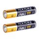 Set 2 Baterii Alcaline Deli R3, AAA, Baterii Deli AAA, Baterii AAA, Set Baterii AAA, Set Baterii R3, Baterii Tip AAA, Baterii pentru Jucarii, Baterii pentru Ceas, Baterii Rezistente, Baterie AAA, Baterie R3, Baterie Deli, Baterii de Calitate