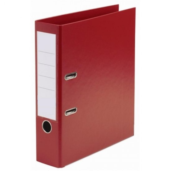 Biblioraft Rosu Plastifiat, 55 mm - Dosar pentru Arhivarea Documentelor