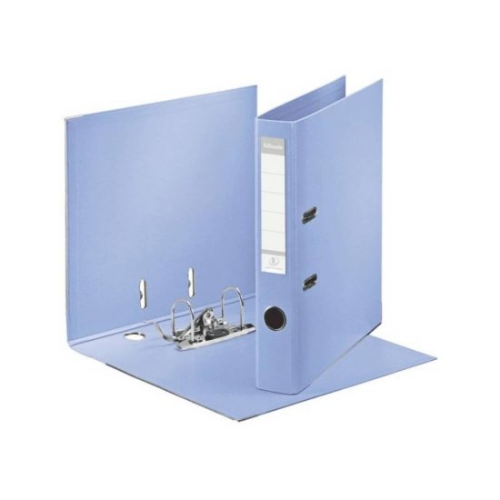 Biblioraft Plastifiat Standard Esselte, 5 cm, Albastru Deschis, Biblioraft, Biblioraft Plastic, Biblioraft Standard,  Biblioraft Esselte, Bibliorafturi, Bibliorafturi Esselte, Dosare Organizare Documente, Dosar Arhivare
