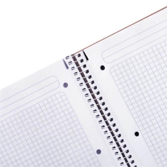 Caiet de Birou Spiralat A4 Aritmetica (AR) Leitz Wow  Be Mobile, Coperta PP Albastru Metalizat, 80 File, Caiet Cu Patratele Spiralat, Caiet Coperta Tare Spiralat, Caiet Aritmetica Colorat, Caiet pentru Scoala, Caiete de Birou cu Spirala