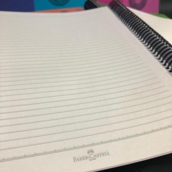 Caiet Dictando A4 Spiralat 80 File Faber-Castell, Coperta Neagra de Plastic, Caiet Faber Castell, Caiet A4 Faber Castell, Caiet Dictando Faber Castell, Caiet 80 File Faber Castell, Caiet Spiralat Faber Castell, Caiet A4 Spiralat Faber Castell