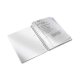 Caiet de Birou Spiralat A4 Dictando (DR) Leitz Wow , Coperta PP Mov Metalizat, 80 File, Caiet Cu Linii Spiralat, Caiet Coperta Tare Spiralat, Caiet Dictando Colorat, Caiet pentru Scoala, Caiete de Birou cu Spirala
