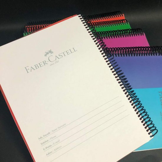 Caiet Spiralat Aritmetica (AR), A4, 100 File, Roz, Coperta PP Bicolora Faber-Castell, Caiet Matematica, Caiete Matematica, Caiete Aritmetica, Caiet Aritmetica, Caiet Faber-Castell, Caiet Spira, Caiete Spiralate,  Caiete Faber Castell, Caiet Patratele