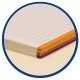 Caiet European Book A4 Dictando cu Dublu Spira Metalica, 80 File, Coperta Policromie Rosie, Caiet Spiralat de Romana, Caiete Tip Agenda