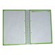 Caiet European Book A4 de Matematica cu Dublu Spira Metalica, 80 File, Coperta Policromie Albastra, Caiet Spiralat Matematica, Caiete Tip Agenda
