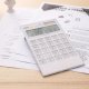 Calculator de Birou Deli 1211, 12 Digits, Alb, Alimentare Dubla, Calculator Birou, Calculator de Birou, Calculatir Birou 12 Digits, Calculator Birou cu Verificare si Corectie, Calculator Birou Deli 