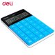 Calculator de Birou Modern Deli 1589, 12 Digits, Albastru, Alimentare Dubla, Calculator Birou, Calculator de Birou, Calculatir Birou 12 Digits, Calculator Birou cu Verificare si Corectie, Calculator Birou Deli 