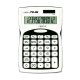 Calculator de Birou MILAN, 12 Digits, 152x100x37 mm, Alimentare Duala, Corp din Plastic Alb/Negru, Calculatoare Birou, Calculator 12 Digits, Calculator 12 DG de Buzunar, Calculator de Birou MILAN, Calculatoare Buzunar, Calculator Portabil